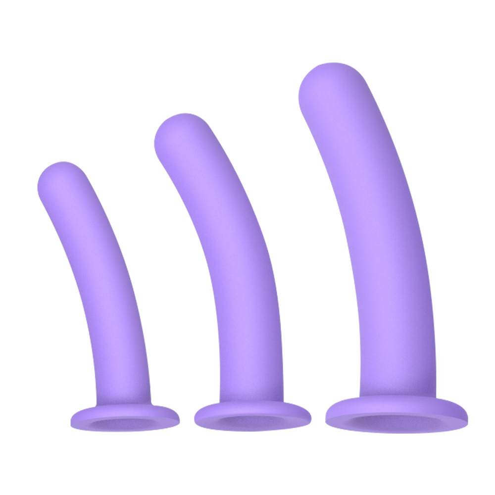 Silicone anal plug set, suitable for both men and women, self-stimulation device, fake penis, anal plug, adult novelty item.