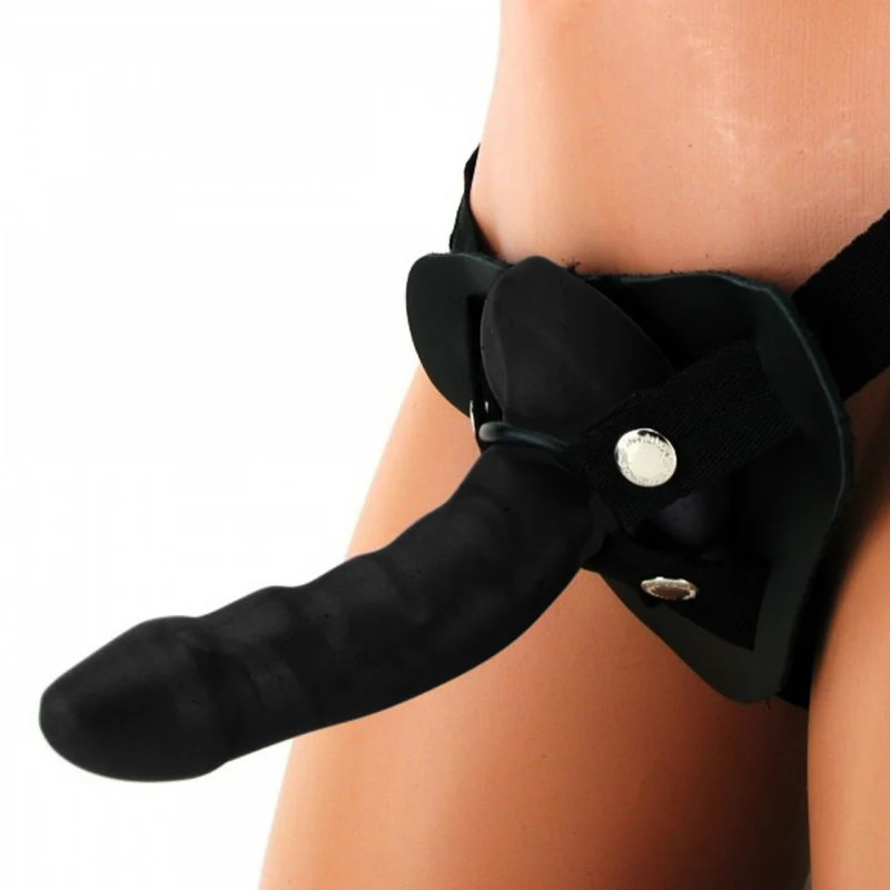 Tantus CURVE Smooth Silicone G-Spot and P-Spot Dildo Black 6 inch